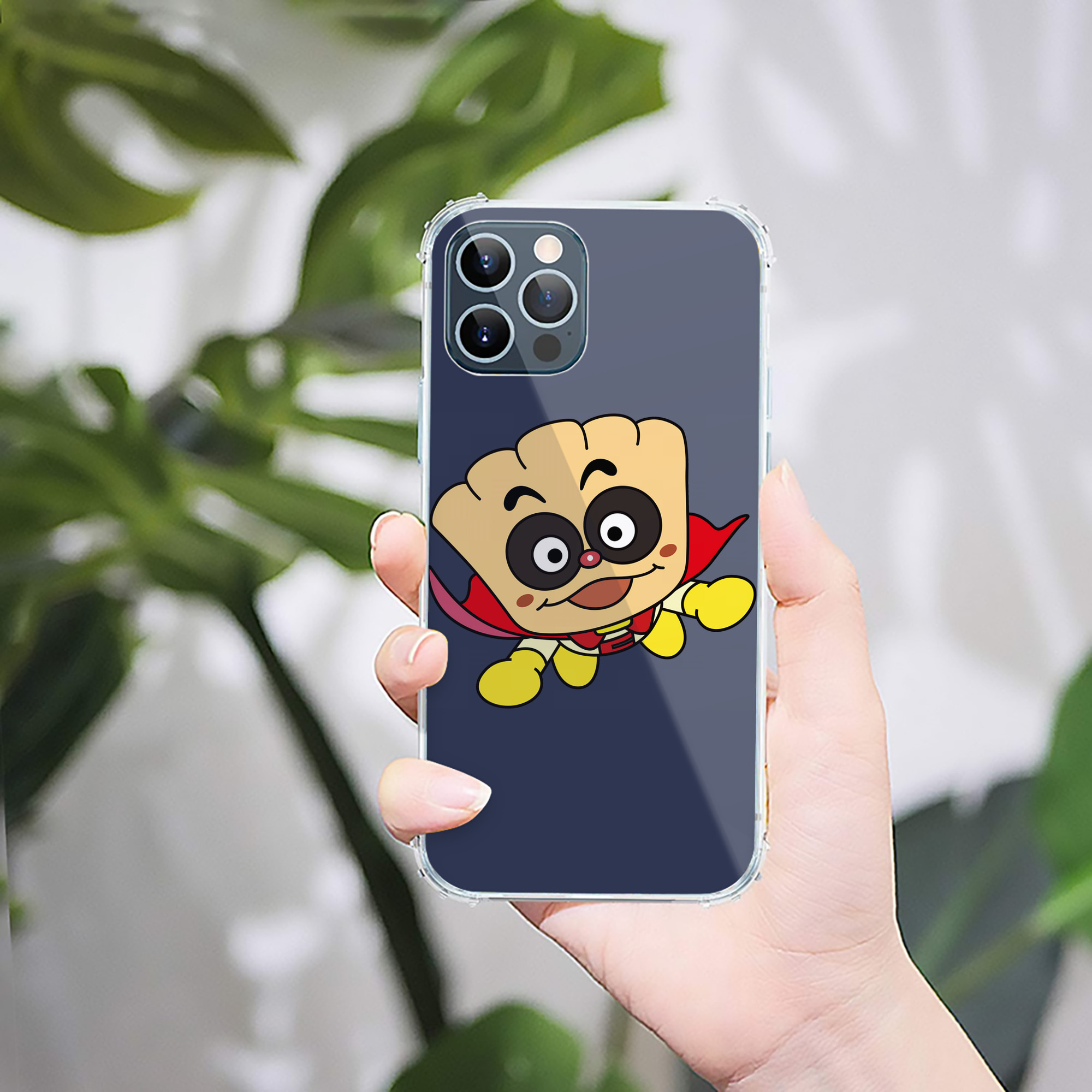 （画像用） アンパンマン Anpanman 【iPhone 12シリーズ対応】透明スマホケース（クリアソフトケース）